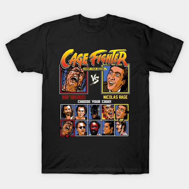 Nicolas Cage Fighter - Conair Tour Edition T-Shirt by RetroReview